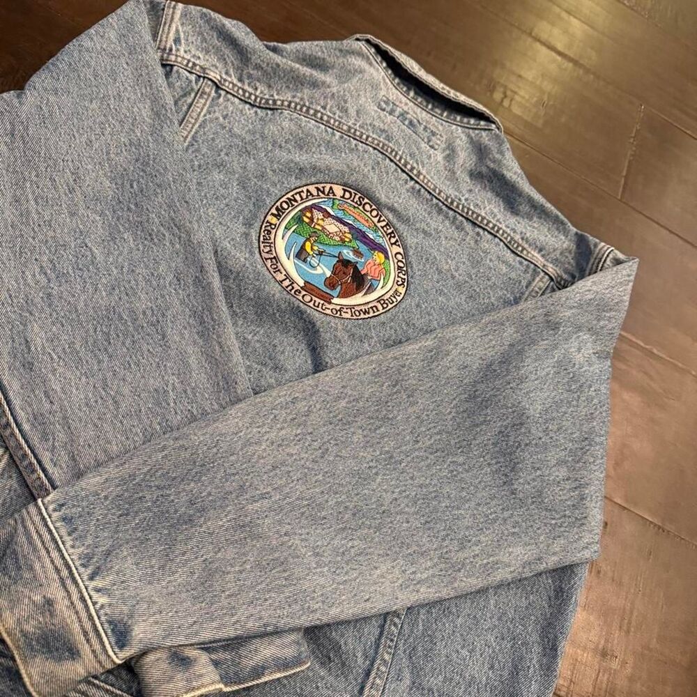Vintage Montana Embroidered Lee Denim Jacket